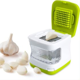 1pc Garlic Press Stainless Steel Double-sided Gadget Crusher And Slicer With Ergonomic Design And Practical Kitchen Utensils To Keep Your Hands Free