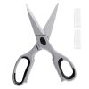 Kitchen Scissors, 2 Pack Durable Stainless Steel Kitchen Shears with Sheaths, Heavy Duty Cooking Shears with Soft Grip Comfort Handle, Kitchen Utensi