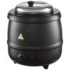 Electric Soup Warmer, 10QT Commercial Soup Kettle with 304 Stainless Steel Detachable Insert Pot, 95~176 Fahrenheit Adjustable Temperature, Soup Stat