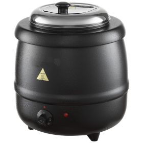 Electric Soup Warmer, 10QT Commercial Soup Kettle with 304 Stainless Steel Detachable Insert Pot, 95~176 Fahrenheit Adjustable Temperature, Soup Stat