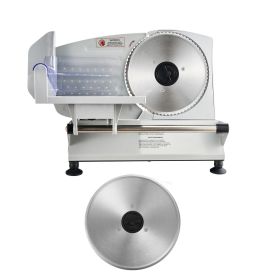 Meat Slicer, 6.7 inch 150W Electric Deli Slicer Machine with two SUS420 Blades, 0-0.6 inch Adjustable Thickness, ETL Certified Home Food-Slicer for M