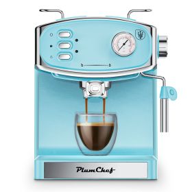 20 Bar Espresso Machine for home- Professional Compact Espresso Maker with Milk Frother Steam Wand, Pressure Gauge & 54oz Large Water Tank, Low Noise