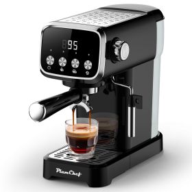 20 BAR Slim Vertical Espresso Machine with Milk Frother, Built-in Cup Warmer, 43 OZ Detachable Tank, for Rich Espresso, Americano, Latte, Compact Spa