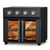 PlumChef 29.5 Quart Extra Large 6 Slices Air Fryer Convection Toaster Oven, French Door, 1700W, Multifunction Oven for Air Fryer, Toast, Grill, Defro