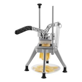 French Fry Cutter, 1/4" Blade Commercial Potato Chopper, Lever-Action Vegetable Dicer with Ergonomic Handle, Stainless Steel Potato Slicer for Thin C