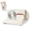 Meat Slicer, 6.7" Foldable Electric Cutter with Dual Security Lock, 0-0.59" Adjustable Thickness, Easy to Clean, 180W Home Food-Slicer for Frozen Mea