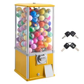 Gumball Machine, 25 inch Height Candy Vending Machine Dispenser, 25-Cent Vending Machines for Shopping Malls, Supermarkets, Amusement Parks, Arcades,