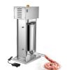 Electric Sausage Stuffer, 33 LBS / 15 L Vertical Meat Stuffer, Stepless Speed Control and Foot Pedal, Stainless Steel Heavy Duty Sausage Filler with