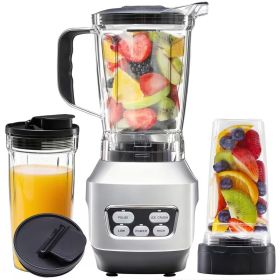 Moothie Blender, Countertop Blenders for Kitchen with 23 34 60oz BPA-Free Portable Cups, Professional Smoothie Maker with Four Programs for Shakes, S