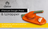 2-in-1 Manual Dough Press and Dumpling Maker - Premium Empanada, Pastry, Pierogi, and Ravioli Press Mold, Easy Kitchen Baking Tool for Fast Handmade