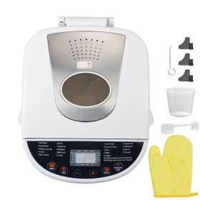 Bread Maker, 19-in-1 2LB Dough Machine, Nonstick Ceramic Pan Automatic Breadmaker with Gluten Free Setting, Whole Wheat Bread Making, Digital, Progra