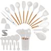 35Pcs Kitchen Cooking Utensils Set Spatula Set Baking Utensil Set Kitchen Accessories Necessities with Holder Egg Whisk Separator Tong Turner Spoons
