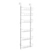 Over the Door Pantry Organizer, 6-Tier Pantry Organization and Storage, Heavy-Duty Steel Hanging Spice Rack, Adjustable Wall Seasoning Shelves, for H
