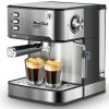 PlumChef Espresso Machine 20 Bar Professional Compact Homehold Coffee Espresso Maker with Milk Frother Steam Wand 54oz Water Tank Low Noise and Fast
