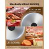 Meat Slicer, 6.7 inch 150W Electric Deli Slicer Machine with two SUS420 Blades, 0-0.6 inch Adjustable Thickness, ETL Certified Home Food-Slicer for M