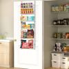 Over the Door Pantry Organizer, 6-Tier Pantry Organization and Storage, Heavy-Duty Steel Hanging Spice Rack, Adjustable Wall Seasoning Shelves, for H
