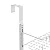 Over the Door Pantry Organizer, 6-Tier Pantry Organization and Storage, Heavy-Duty Steel Hanging Spice Rack, Adjustable Wall Seasoning Shelves, for H