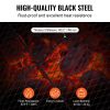 X-Marks Fire Pit Grill Grate, Round Cooking Grate, Heavy Duty Steel Campfire BBQ Grill Grid with Handle and Support X Wire, Portable Camping Cookware