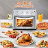 27.5QT 6-in-1 Air Fryer Toaster Oven Dropdown-Door 6-Slice Countertop Convection Oven for Air Frying, Baking, Roasting, Broiling & Grilling, 1600W, S