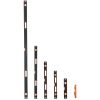 6-Piece Torpedo Level, 78/48/32/24/16/10 Inch All Magnetic Levels Set, Bubble Vials Ruler for 45/90/180 Degree, Aluminum Alloy Magnetic Box Leveler T