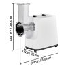 Electric Cheese Grater Salad Maker, 200W Salad Shooter, Electric Vegetable Slicer Shredder Chopper for Fruits with 5 Attachments, Stainless Steel Foo