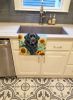 Newfoundland in Sunflowers Kitchen Towel Dish Cloths Guest Hand Towel Decorative Bathroom Towel for Face,Tea, Dishcloth, Kitchen and Bath