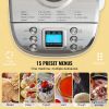 Bread Maker, 15-in-1 3LB Dough Machine, Nonstick Ceramic Pan Automatic Breadmaker with Gluten Free Setting, Whole Wheat Bread Making, Digital, Progra