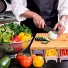 Bamboo Cutting Board with Food Containers, Wooden Chopping Board with Storage Trays, Cheese Grater and Juice Groove for Meat, Vegetables and Kitchen