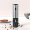 Electric Salt & Pepper Grinder Set,  USB-C Rechargeable with LED Light & Charging Dock, 5 Adjustable Coarseness Settings, One-Touch Automatic Mills f