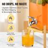 Beverage Dispenser, 1.5 Gallon Drink Dispensers for Parties, 2PC,Glass Juice Dispenser with Stand, Stainless Steel Spigot, Iced Tea Lemonade Juice Wa