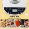 Bread Maker, 19-in-1 2LB Dough Machine, Nonstick Ceramic Pan Automatic Breadmaker with Gluten Free Setting, Whole Wheat Bread Making, Digital, Progra