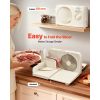 Meat Slicer, 6.7" Foldable Electric Cutter with Dual Security Lock, 0-0.59" Adjustable Thickness, Easy to Clean, 180W Home Food-Slicer for Frozen Mea