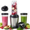 Moothie Blender, Countertop Blenders for Kitchen with 23 34 60oz BPA-Free Portable Cups, Professional Smoothie Maker with Four Programs for Shakes, S