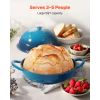 Enameled Cast Iron Dutch Oven, 5 Quart Pot for Sourdough Bread Baking, Heavy-Duty Cookware Pan with Lid and Dual Handles, Oven Induction Compatible u