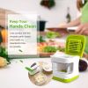 1pc Garlic Press Stainless Steel Double-sided Gadget Crusher And Slicer With Ergonomic Design And Practical Kitchen Utensils To Keep Your Hands Free