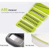 Vegetable Chopper Dicer with Container | Cheese Grater Mandoline Slicer Cabbage Shredder French Fry Cutter Stainless Steel for Veggie Onion Potato Fr