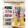 Gumball Machine, 25 inch Height Candy Vending Machine Dispenser, 25-Cent Vending Machines for Shopping Malls, Supermarkets, Amusement Parks, Arcades,