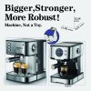 PlumChef Espresso Machine 20 Bar Professional Compact Homehold Coffee Espresso Maker with Milk Frother Steam Wand 54oz Water Tank Low Noise and Fast