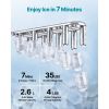 Water Dispenser with Ice Maker, 3-in-1 Countertop Water Dispenser, 35 LBS/24H, 12 Cubes/7 Min Fast Ice Making with 4 LBS Storage, Bullet/Crushed Ices
