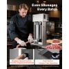 Electric Sausage Stuffer, 25 LBS / 12 L Vertical Meat Stuffer, Stepless Speed Control and Foot Pedal, Stainless Steel Heavy Duty Sausage Filler with