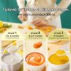 9 in 1 Baby Food Maker,Auto Glass Baby Food Processor Steamer Puree Blender with 6 Blades, One Step Cook Grinding, 3 Stage, Touch Screen Control, Mul