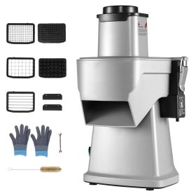 Electric Vegetable Slicer, 4 in 1 Multifunctional Food Cutter, 200W Vegetable Chopper for Slicing Shredding Dicing and Slitting, with Cut-Resistant G