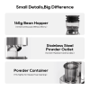 Automatic Coffee Grinder with 48-Stage Grind Adjustment, 245g Coffee Bean Chamber, 160g Ground Coffee Chamber, 58-54-51mm Grounding Hammer, LED Displ