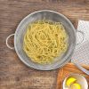 Colander Set of 3, Stainless Steel Micro-Perforated Colanders Strainers for Draining Rinsing Washing, Ideal for Pasta Vegetables Fruits, Heavy Duty &
