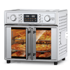 Pizza Oven Bread Machine Oven 26QT Large Capacity French Double Door Air Fryer 1700w 14 Preset Menus 7-in-1 Multifunctional for baking, baking, grill