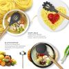 Wooden handle silicone cooking utensils, heat-resistant non-stick kitchen tools including spoon rests, egg beaters, tongs and spatulas, kitchen appli