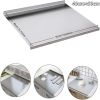 XXL cooked meat baking tray, double-sided cutting board, stainless steel rolling plate, breakfast tray, suitable for fruits, vegetables, meats, Fathe