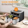 9.5 Quart Large Dual Basket Air Fryer with Double Basket, Independent Temp Control & Sync Mode, 10 Presets (Bake/Broil/Defrost/Dehydrate), Shake Remi