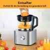 Küchenmaschine, 1100W Food Processor, 3.2L Schüssel &1,5L Behälter, Multifunktional mit Hacken, Schneiden, Kneten, Entsaften, 3 Geschwindigkeiten & P