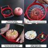Apple Slicer Corer, Stainless Steel Upgrade 12 Sharp Apple Slicer Large, Ergonomic Plastic Handle Non-slip And Easy To Hold, Kitchen Fruit Divider Ru